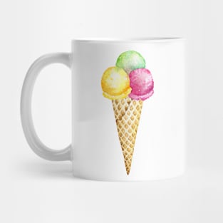 Watercolor ice cream Mug